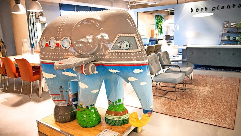 Ein Blickfang: Die Wanderausstellung «Elephant Parade» rückt Elefanten ins Scheinwerferlicht.