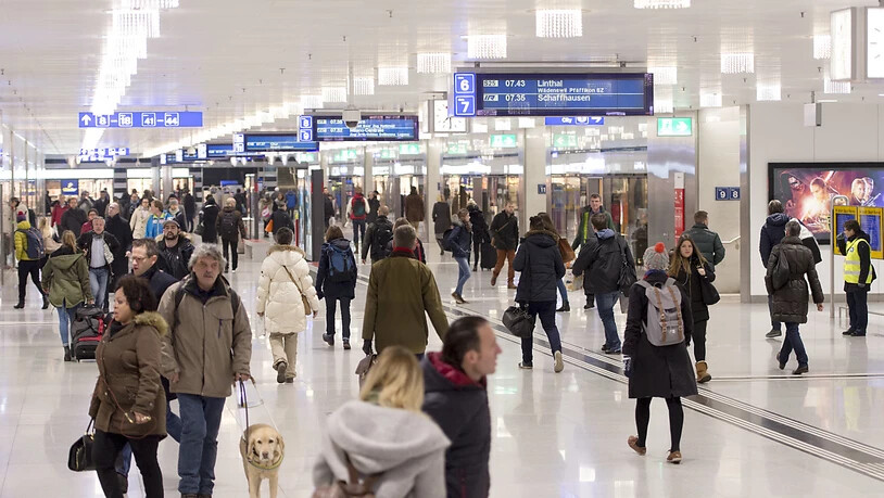 Passagiere und Pendler im Hauptbahnhof Zürich: rund 40 Prozent der Schweizer Bevölkerung besitzt ein GA oder Halbtax. (Archivbild)