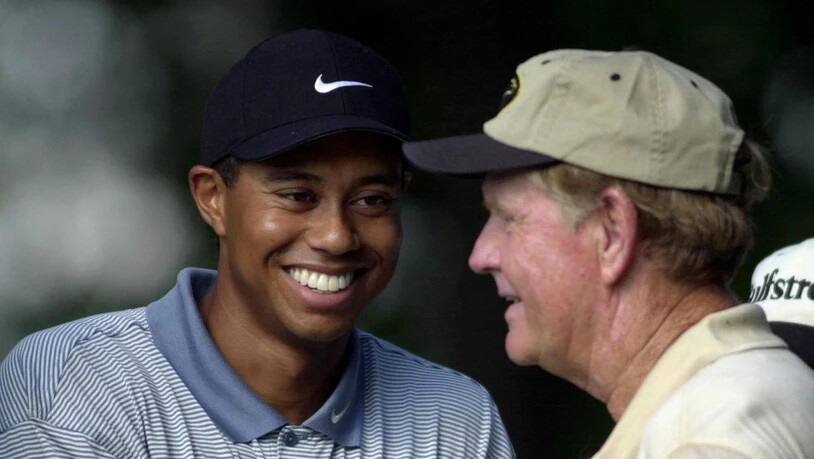 Die zwei ganz Grossen des Golfsports vereint: Tiger Woods und Jack Nicklaus