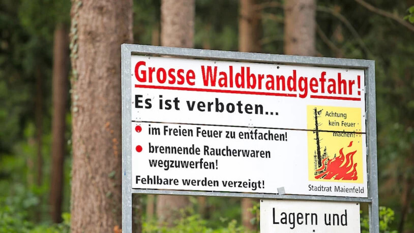 Gefährliche Trockenheit: Die Waldbrandgefahr ist in Glarus weiterhin gross.