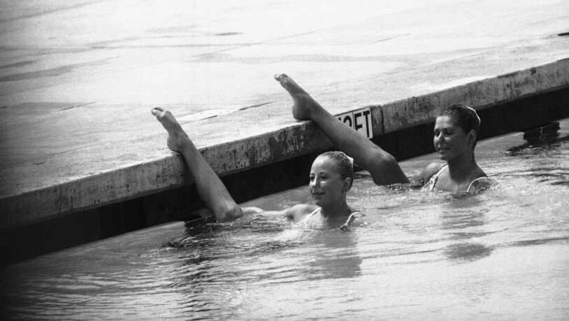 Karin Singer (links) und Edith Boss in der Qualifikation an den Olympischen Spielen 1984 in Los Angeles
