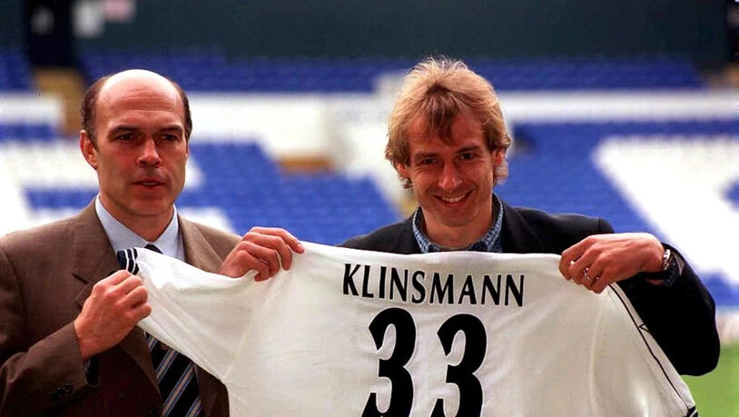Grosser Auftritt in London: Gross 1997 mit Jürgen Klinsmann bei Tottenham