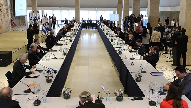 Eine Sitzung der neuen israelischen Regierung in der Knesset. Foto: Abir Sultan/Pool European Pressphoto Agency/AP/dpa