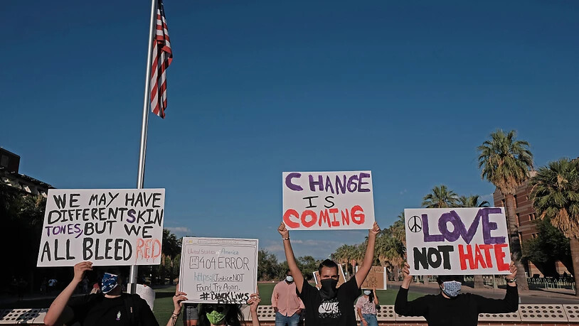 Nach dem Tod von George Floyd hatte es Anfang Juni auch in Tucson Demonstrationen gegeben. Foto: Christopher Brown/ZUMA Wire/dpa