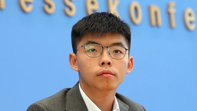 ARCHIV - Joshua Wong, Studentenaktivist in Hongkong und Generalsekretär der regierungskritischen Partei Demosisto, in der Bundespressekonferenz in Berlin. Foto: Wolfgang Kumm/dpa