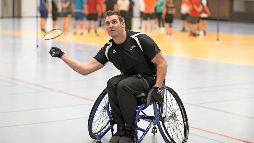 Para-Badmintonspieler Marc Elmer bleibt derzeit nichts anderes übrig, als zu trainieren.