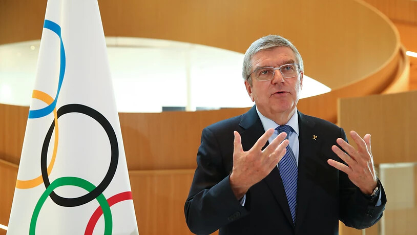 Der IOC-Präsident Thomas Bach richtet sich an die Welt des Sports.