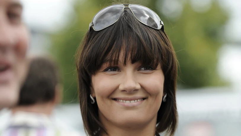 Franziska van Almsick beim Besuch des Grand Prix von Hockenheim der Formel 1