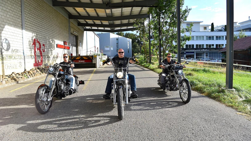 Urgesteine: Die Gründungsmitglieder Wäli, Chips und Ivo sind seit 40 Jahren als Evel Rowdies unterwegs.