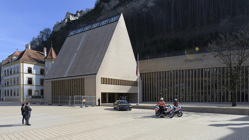 Ein Paket mit einer Bombendrohung wurde am Mittwoch in der Nähe des Liechtensteiner Landtaggebäudes in Vaduz deponiert. (Archiv)