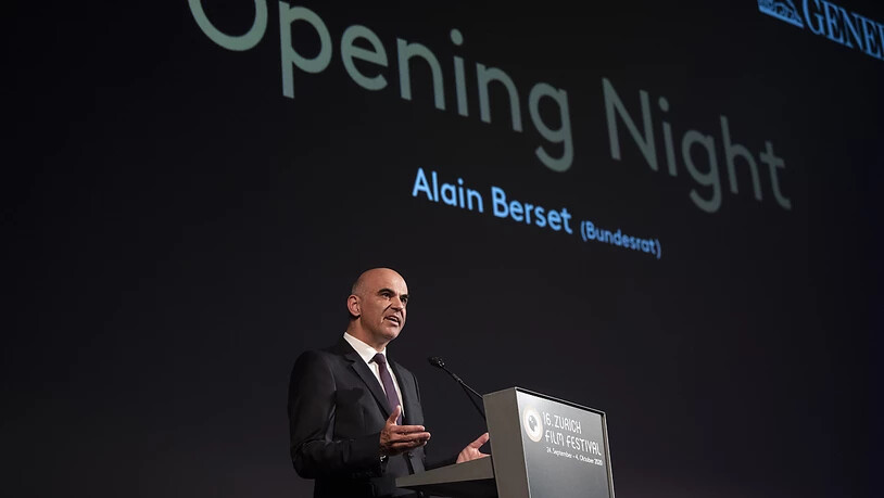 Auftritt als Kulturminister: Bundesrat Alain Berset eröffnet das Zurich Film Festival.