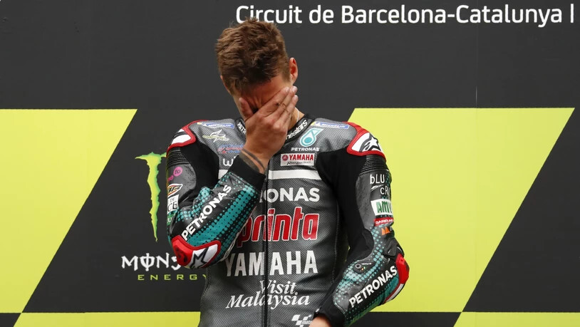 Emotionaler Sieg nach fünf Rennen ohne Podestplatz: Yamaha-Pilot Fabio Quartararo ist nach dem Grand Prix von Katalonien wieder WM-Leader