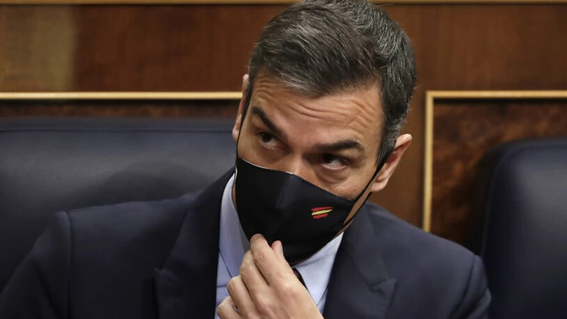 dpatopbilder - Pedro Sanchez, Ministerpräsident von Spanien, muss sich einem Misstrauensantrag der rechtspopulistischen Vox-Partei stellen. Foto: Manu Fernandez/AP POOL/dpa