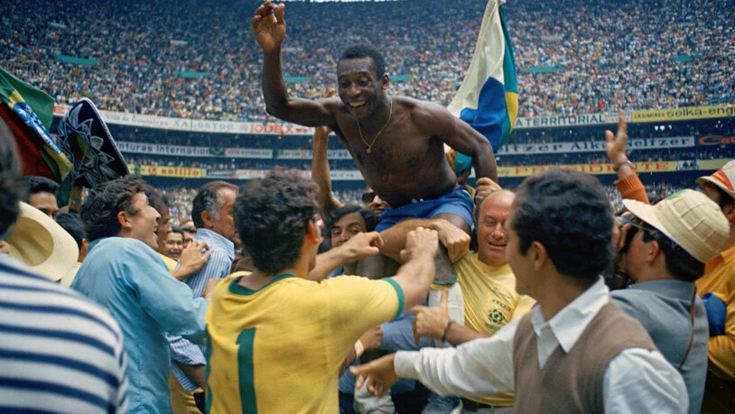 Pelé und Brasilien gewannen den WM-Final 1970 gegen Italien 4:1