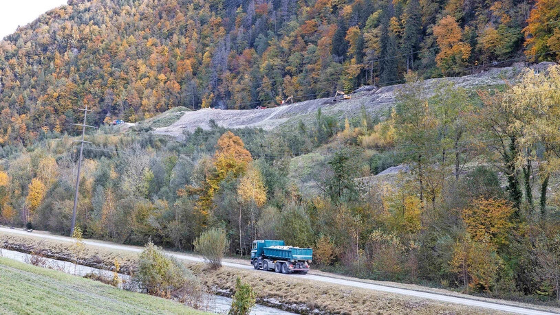 Höher darf sie nicht mehr werden: Die Inertstoff- Deponie im Gäsi ist fast voll.  