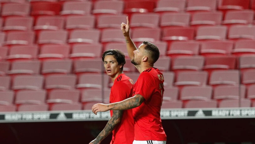 Auch Haris Seferovic rückte mit einem Erfolgserlebnis ein: Er schoss für Benfica Lissabon sogar zwei Tore