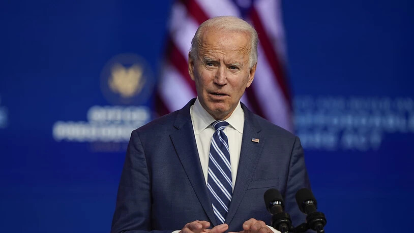 Joe Biden spricht im The Queen Theatre in Wilmington im US-Bundesstaat Delaware. Foto: Carolyn Kaster/AP/dpa