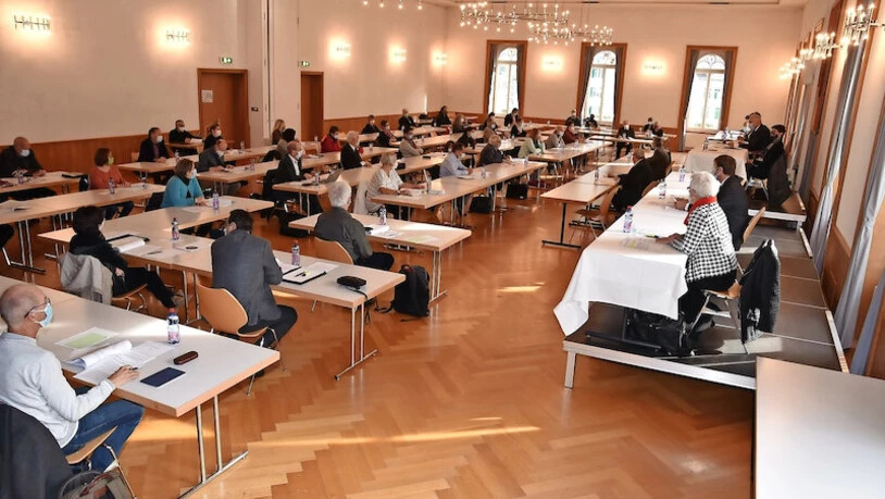 Strenge Schutzmassnahmen: Die Herbstsynode der Evangelisch-reformierten Landeskirche kann zwar im Gegensatz zur Frühjahrssynode stattfinden, aber nur mit Maskenpflicht und Abstand. Pressebild