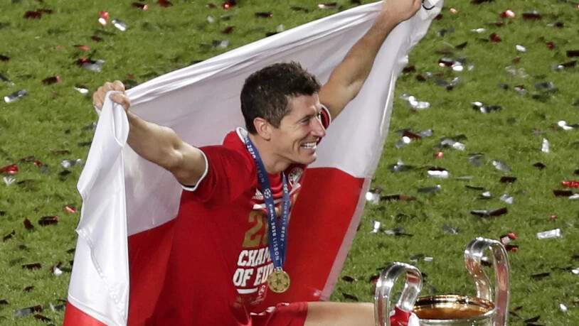 Auf dem Olymp: Mit Bayern München gewann Robert Lewandowski die Champions League und ist nun Favorit auf den Titel des Weltfussballers des Jahres