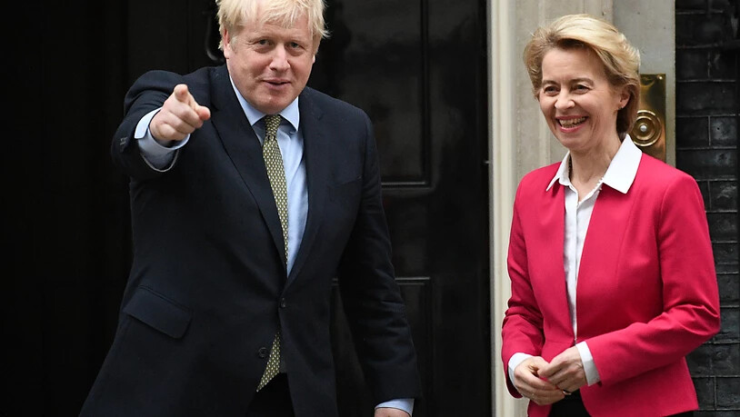 ARCHIV - Boris Johnson und Ursula von der Leyen wollen verhandeln (Archiv). Foto: Stefan Rousseau/PA Wire/dpa