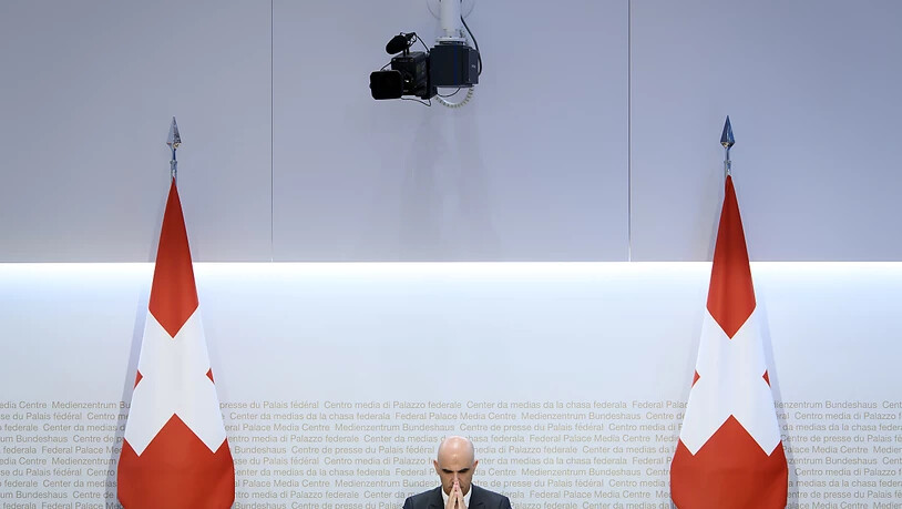 Bundesrat Alain Berset während einer Medienkonferenz am 11. November 2020.