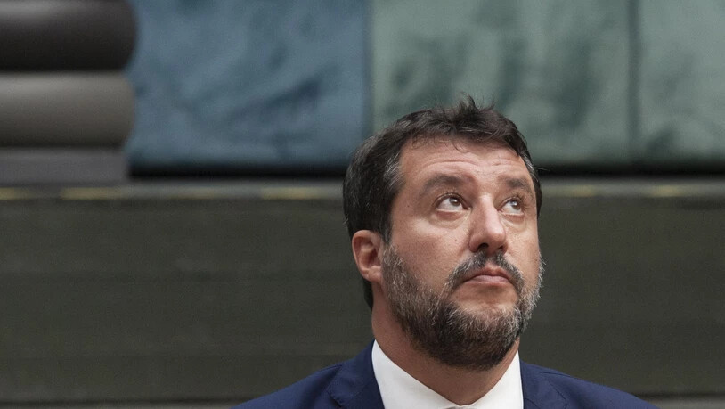 ARCHIV - Matteo Salvini, ehemaliger Innenminister von Italien, sitzt im Gerichtssaal. Foto: Valeria Ferraro/SOPA Images via ZUMA Wire/dpa