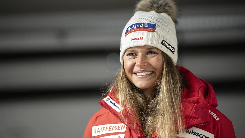 Corinne Suter war im ersten Abfahrtstraining in Val d'Isère bestklassierte Schweizerin