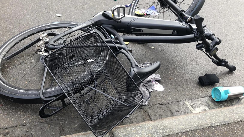 Am E-Bike entstand Sachschaden.