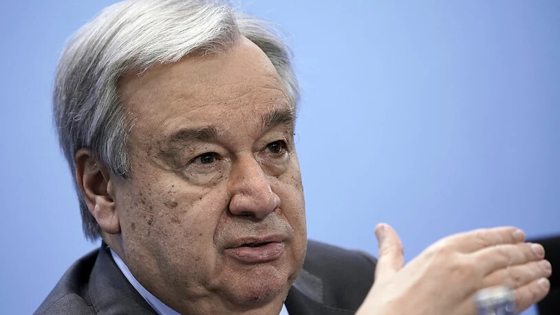 ARCHIV - Antonio Guterres, Generalsekretär der Vereinten Nationen,will weitere fünf Jahre Generalsekretär der Vereinten Nationen bleiben. Foto: Michael Kappeler/dpa/Pool/dpa