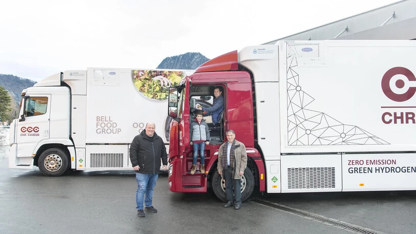 Das Traditions und Transport Unternehmen Chr. Cavegn CCC in Landquart hat neue hochmoderne Wasserstoff-Elektro- Nutzfahrzeuge.