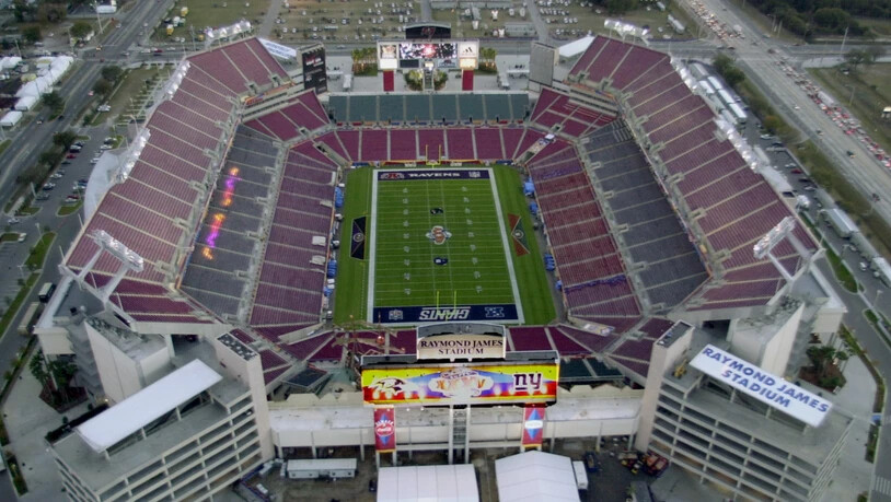 Schauplatz der 55. Super Bowl: das Raymond James-Stadion in Tampa