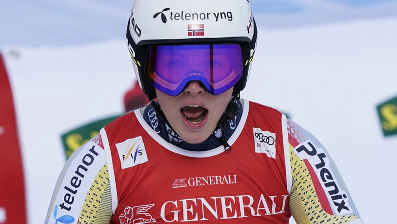 Platz 2 für die überraschende Norwegerin Kajsa Lie, die in ihrem persönlich 45. Weltcuprennen erstmals aufs Podest fuhr