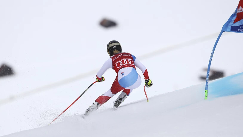 Lara Gut-Behrami rast die Piste Kandahar in Garmisch hinunter zu ihrem 30. Weltcupsieg, dem 16. im Super-G