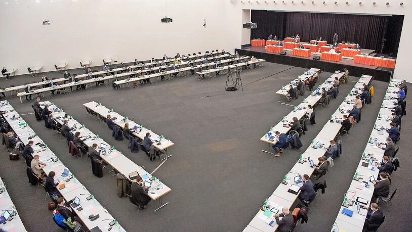 Der Grosse Rat nutzt erneut die grosszügigen Platzverhältnisse des Davoser Kongresszentrums.