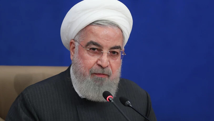 HANDOUT - Der iranische Präsident Hassan Ruhani. Foto: -/Iranian Presidency/dpa - ATTENTION: editorial use only and only if the credit mentioned above is referenced in full