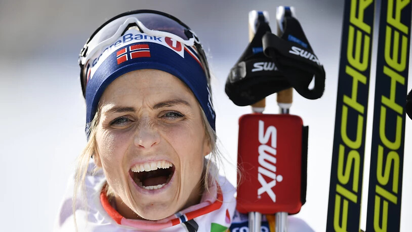 Der Jubelschrei der Siegerin Therese Johaug.