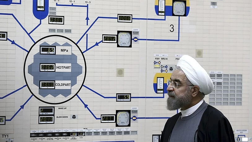 ARCHIV - Hassan Ruhani, Präsident des Iran, besucht ein Atomkraftwerk in Buschehr. Foto: Mohammad Berno/Iranian President's Office/AP/dpa - ACHTUNG: Nur zur redaktionellen Verwendung und nur mit vollständiger Nennung des vorstehenden Credits