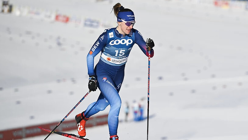 Nadine Fähndrich lief in der Staffel eine starke Ablösung in klassischer Technik. (Archivaufnahme)