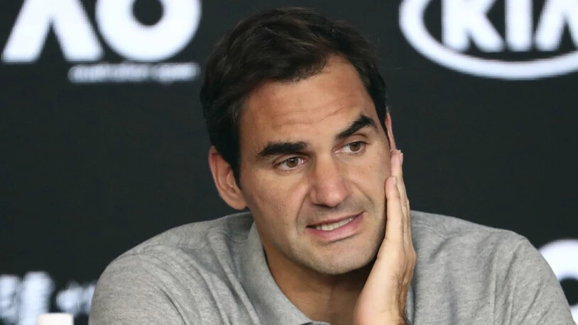 Roger Federer nach seinem bislang letzten Auftritt auf der ATP-Tour, als er im Halbfinal am Australian Open 2020 gegen Novak Djokovic verlor