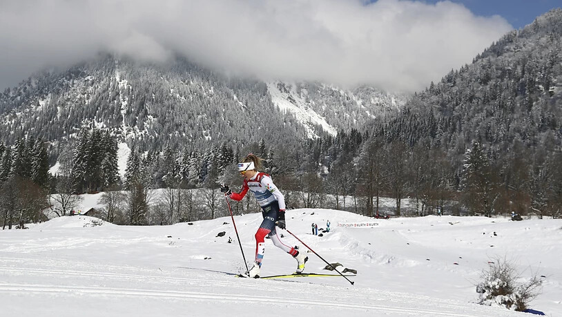 Allein auf weiter Flur: Therese Johaug.