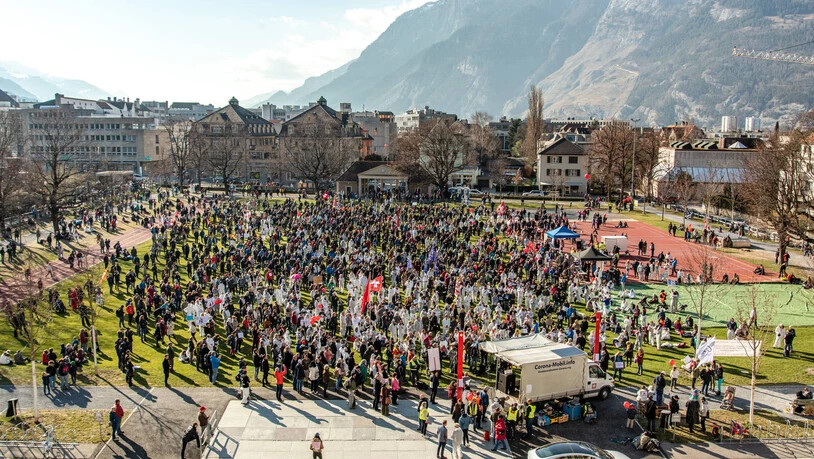 Über 4000 Menschen nahmen an der Demonstration teil.