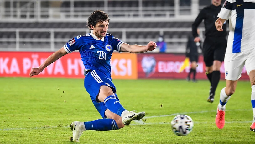 Miroslav Stevanovic erzielte den 2:2-Ausgleich für Bosnien-Herzegowina