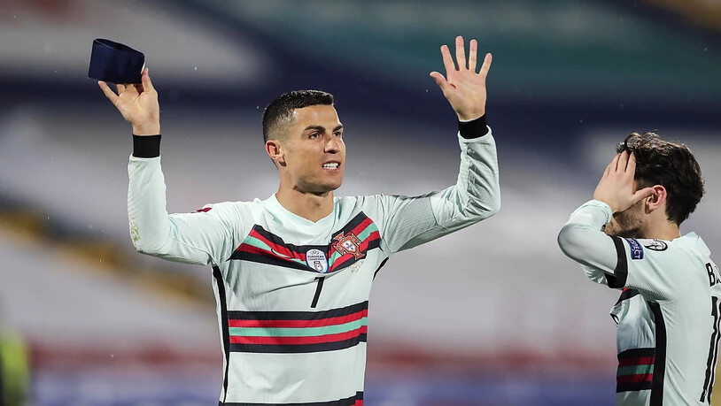 Cristiano Ronaldo ärgerte sich in Belgrad wegen eines nicht gegebenen Tores in der Nachspielzeit