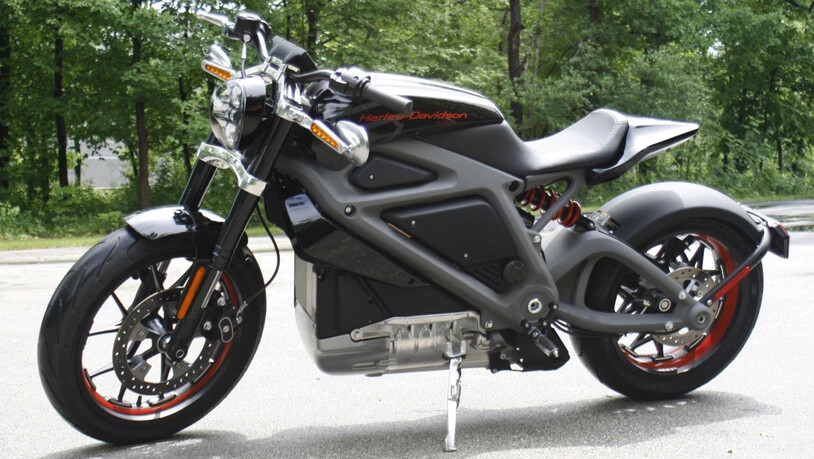 Eine elektrisch angetriebene Harley-Davidson aus dem Jahr 2014. Harley-Davidson will künftig stärker auf Elektromotorräder setzen. (Archivbild)