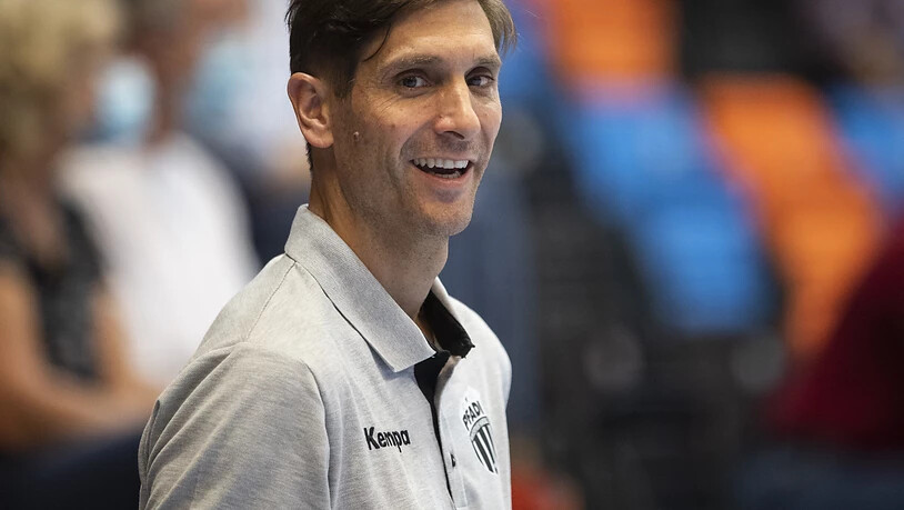 Pfadis Trainer Adrian Brüngger hatte im zweiten Viertelfinalspiel gegen den RTV Basel gut lachen