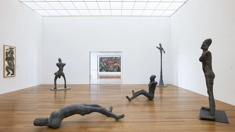 Ausstellungsansicht «Theater des Überlebens. Martin Disler - die späten Jahre"» im Kirchner Museum Davos.
