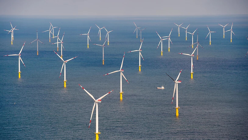 Ein neuer Offshore-Windpark soll den Chemiestandort Ludwigshafen des deutschen BASF-Konzerns ab 2030 mit Energie versorgen - im Bild der Windpark Butendiek vor der Nordsee-Insel Sylt. (Archivbild)