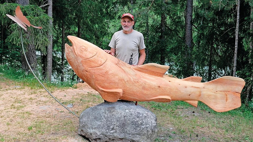 Sieger 2020: Im letzten Jahr hat die Skulptur von Peter Gredig das Publikum am Bildhauersymposium in Sur En am meisten überzeugt.