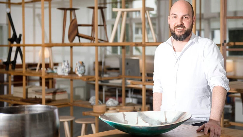 Die Designgalerie Okro von Geschäftsführer Heinz Caflisch.