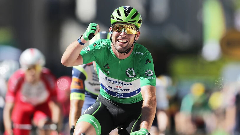 Mark Cavendish ballt die Faust: Erneut hat er eine Etappe der Tour de France gewonnen.